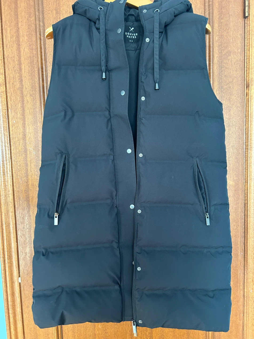 Long puffer vest
