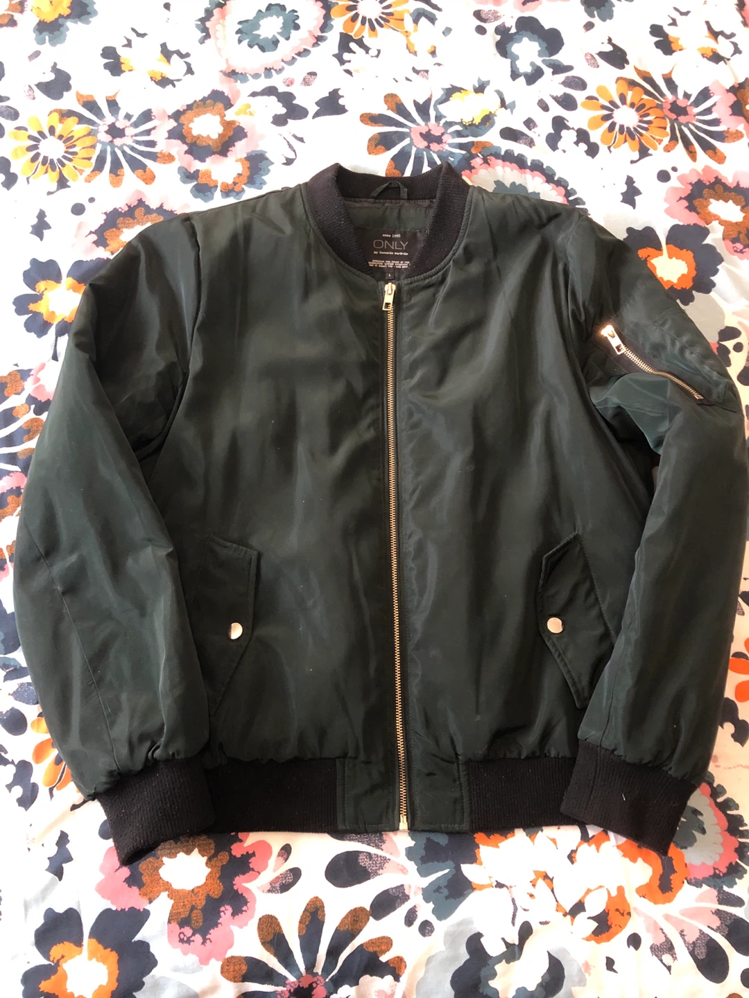 ONLY Dark Green Bomber Jacket