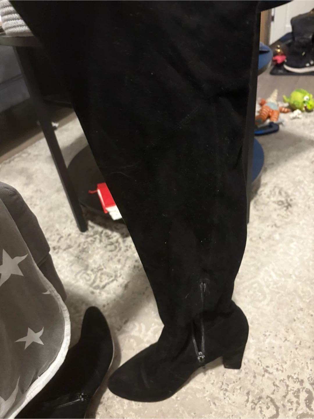 Gigi Blks Black Over-the-Knee Boots - Size 8 - photo 2