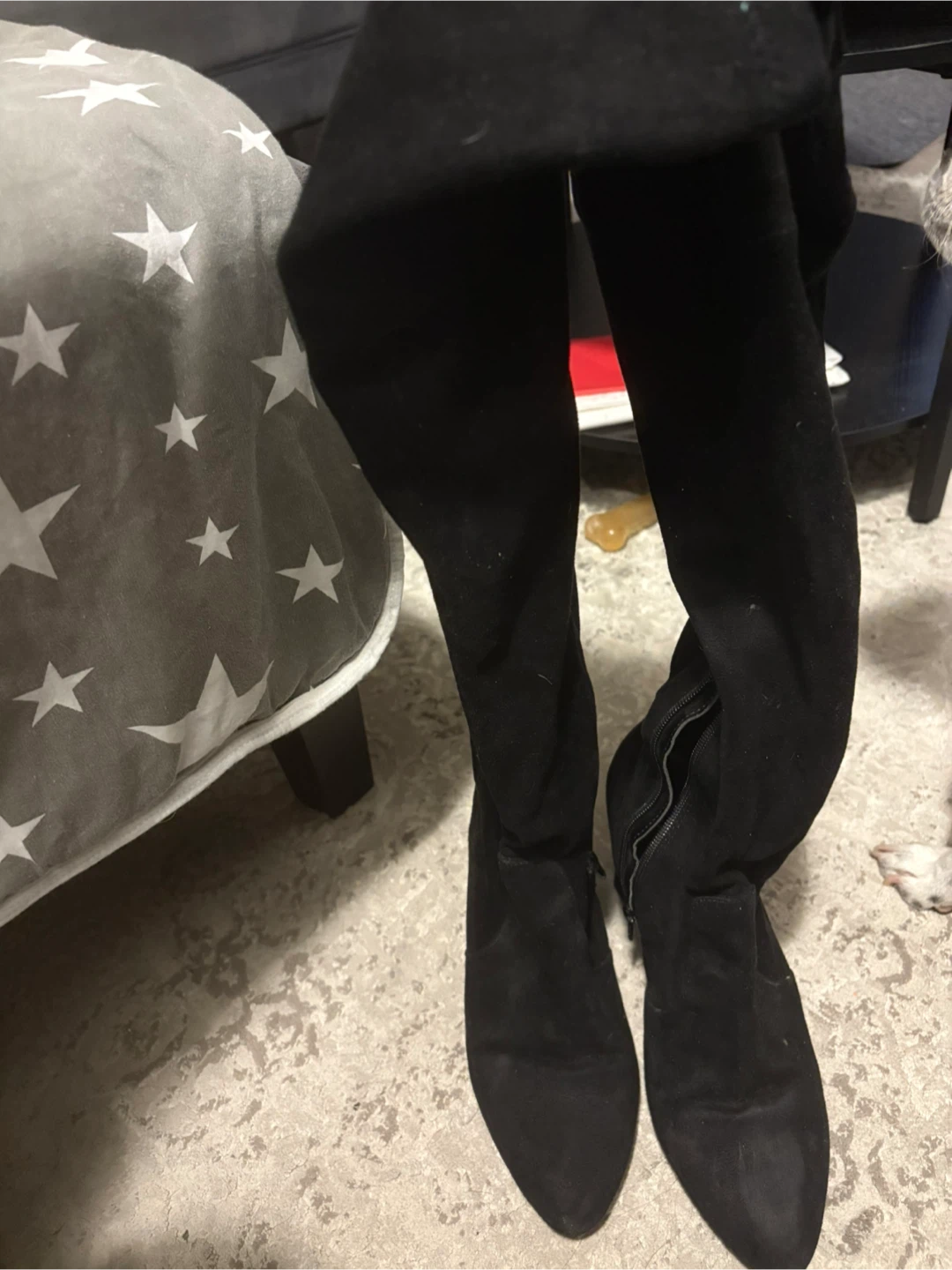 Gigi Blks Black Over-the-Knee Boots - Size 8 - photo 3
