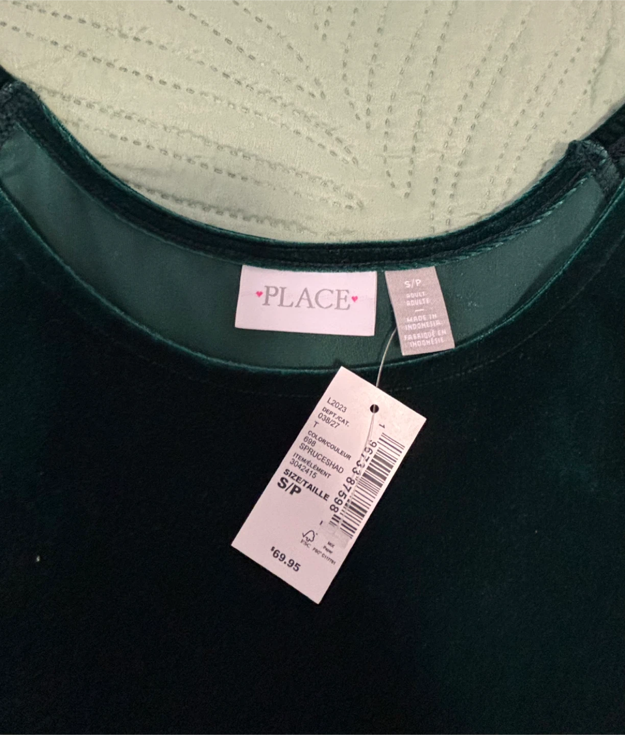 Green Velvet Dress mother-daughter set, both for 60$! - photo 4