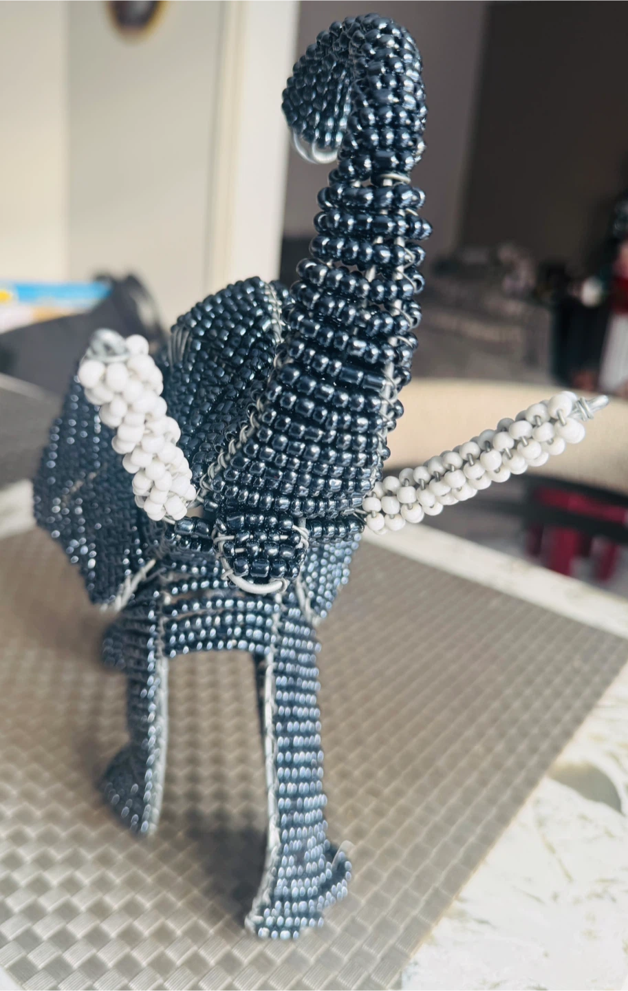 Beaded Elephant Figurine - photo 2