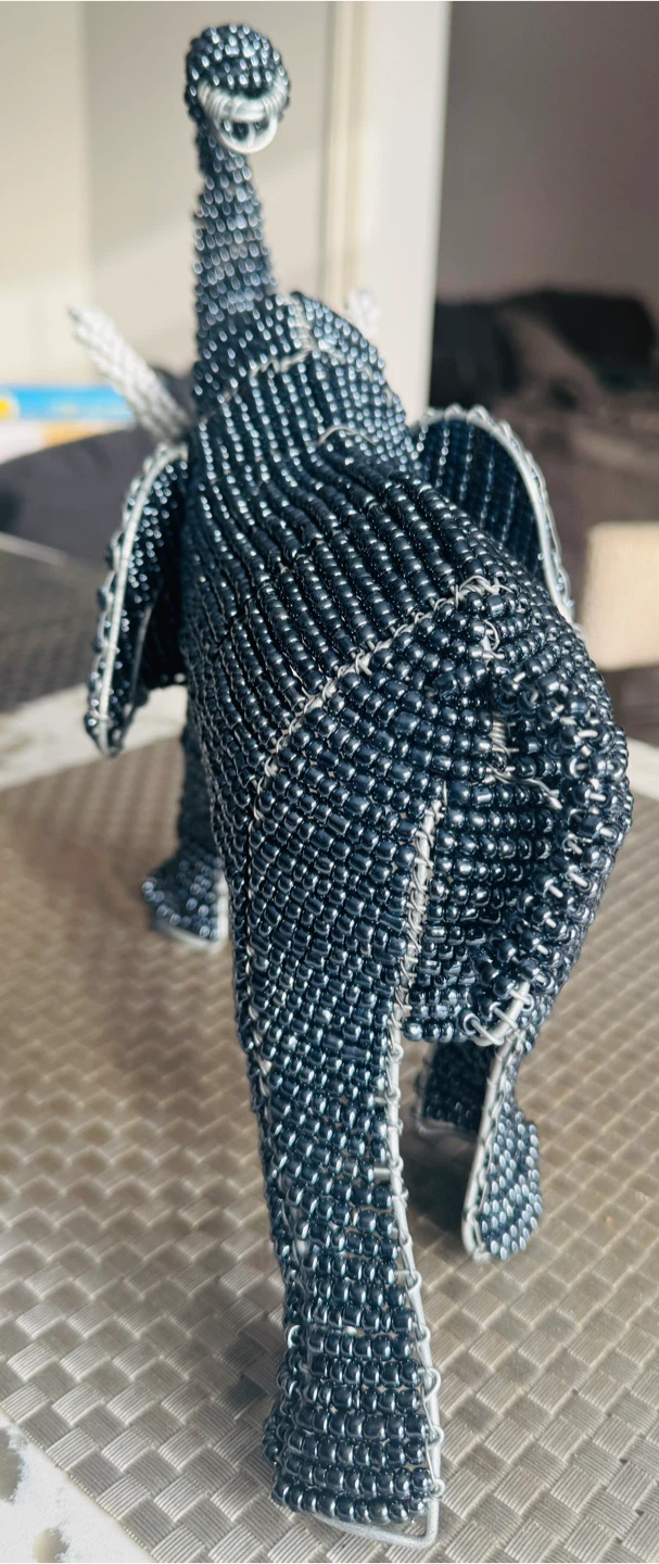 Beaded Elephant Figurine - photo 5