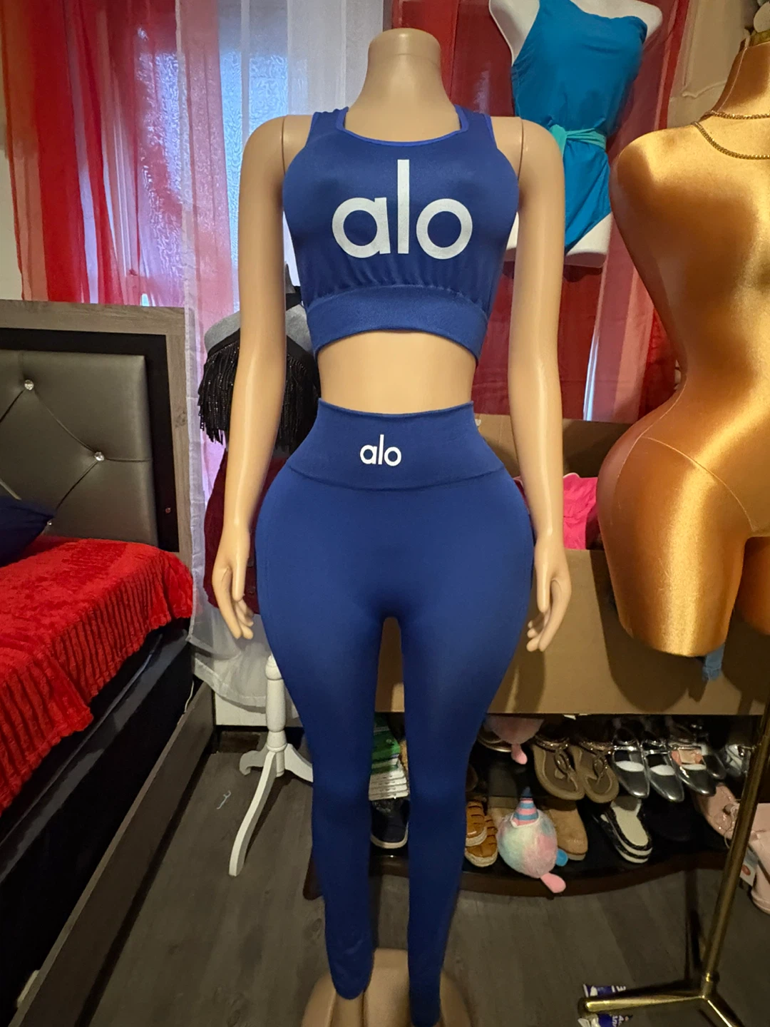 ALO Yoga Blue Leggings Set - photo 2