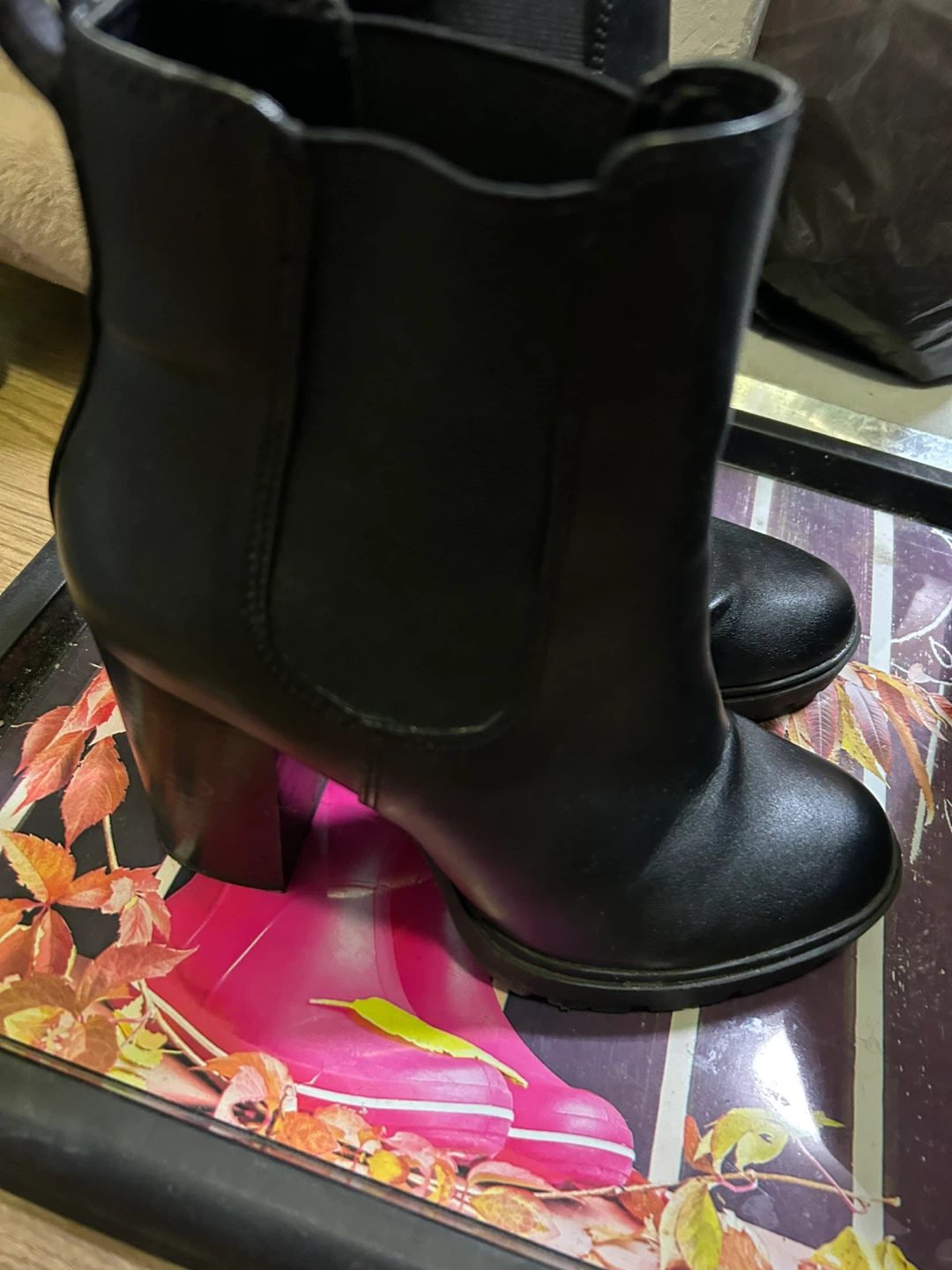 Steve Madden Loopy Black Booties - Size 8 - photo 2