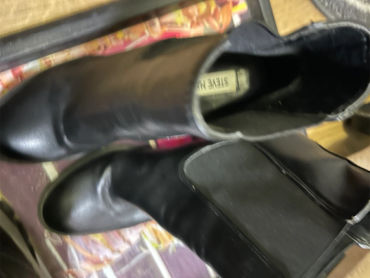 Steve Madden Loopy Black Booties - Size 8 - photo 3