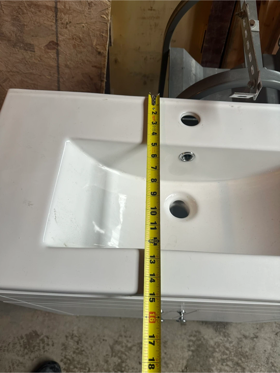 White Vanity Sink - 37"x31"x18" - photo 4