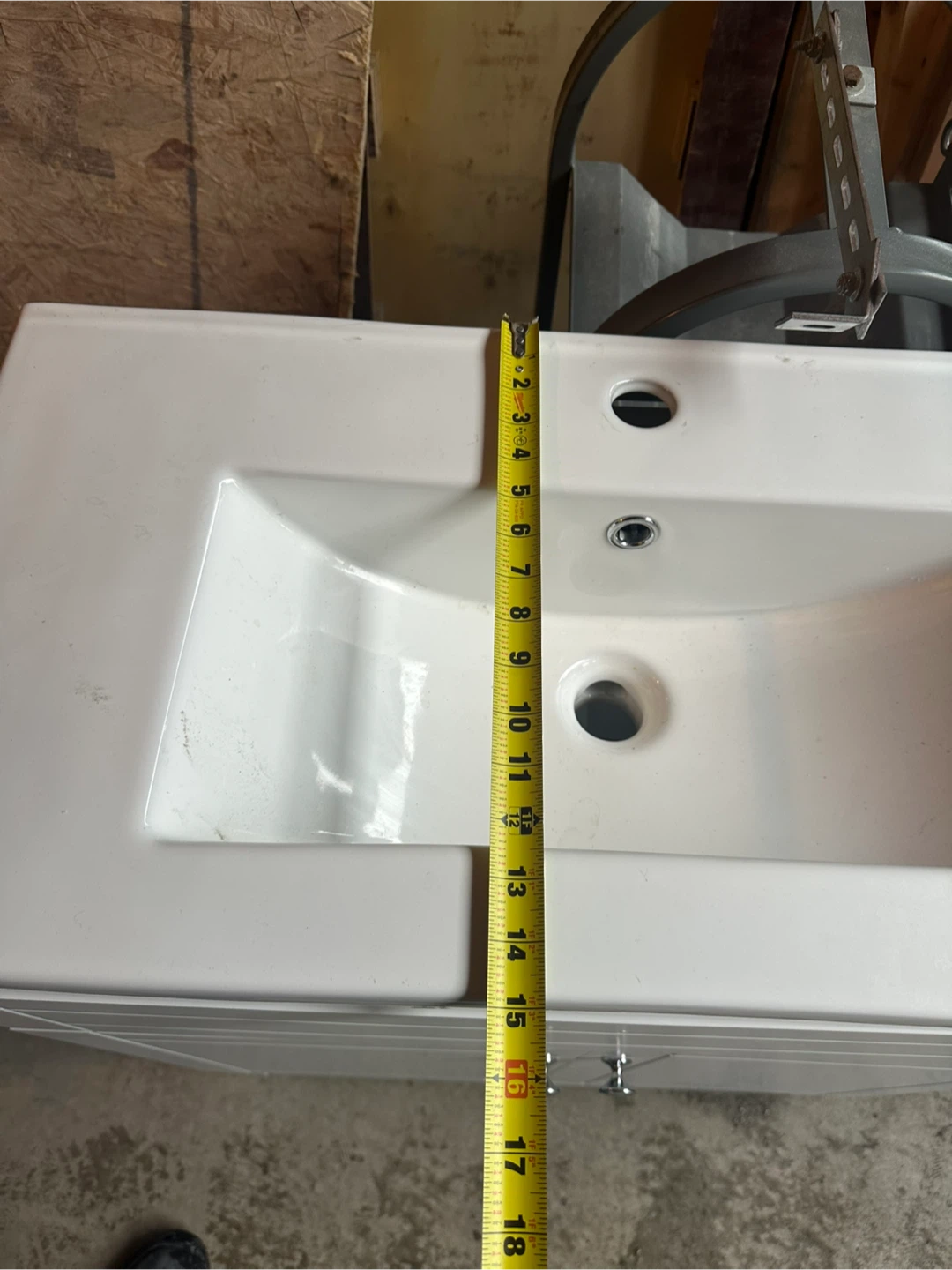 White Vanity Sink - 37"x31"x18" - photo 3