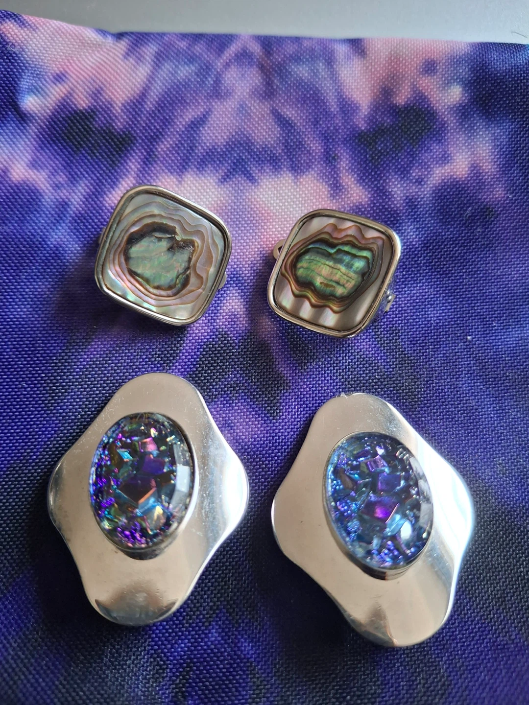 Vintage clip-on earrings (2 pairs) - photo 4