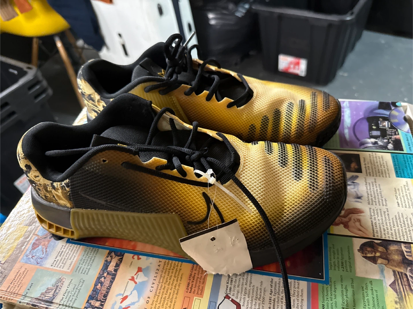 Nike Metcon Training Shoes US 9Yellow/Black - photo 3