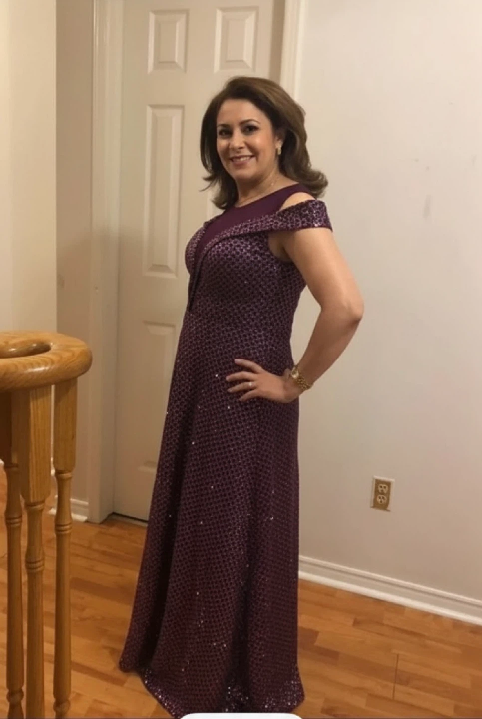 Elegant Long Gown For Parties, Engagement, Prom
