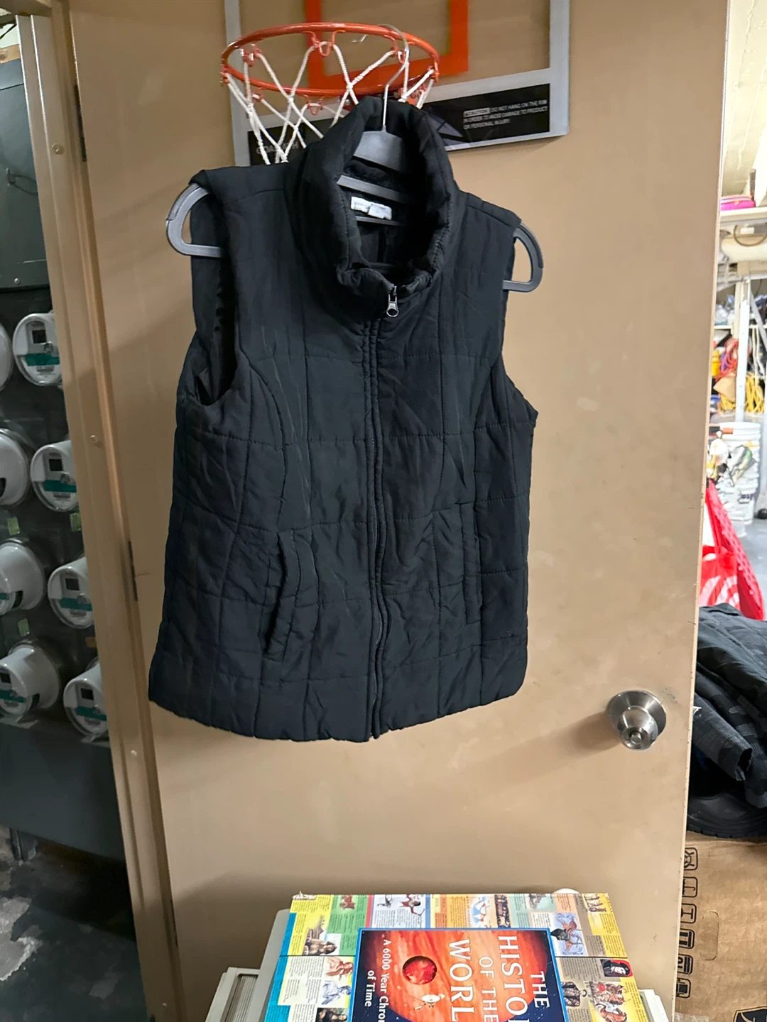 New York & Company Black Puffer Vest