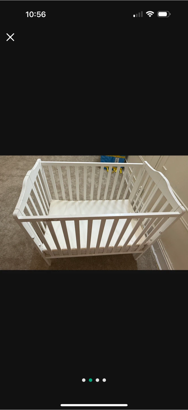 White Baby Crib - Great Condition!