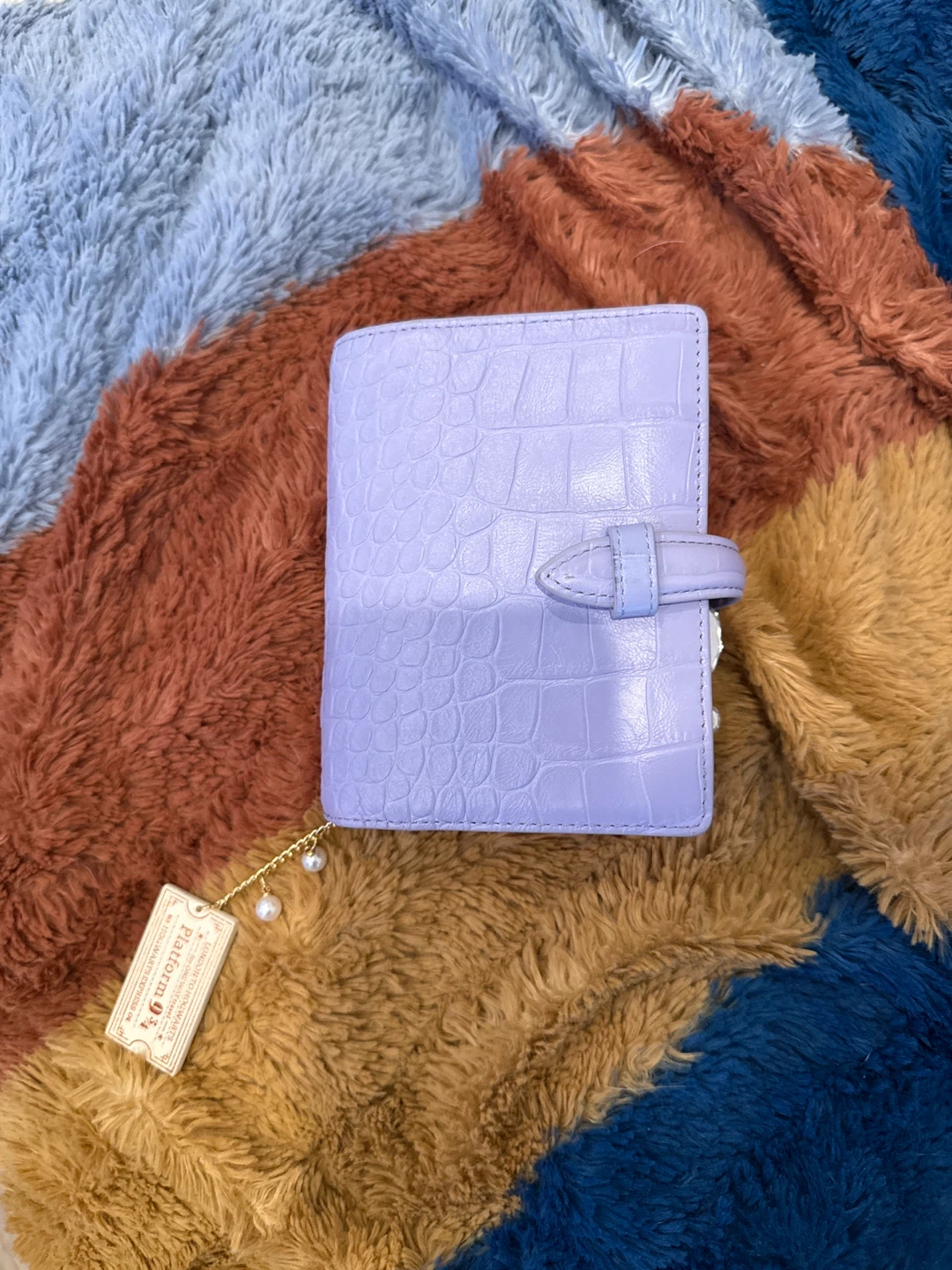 A7 Genuine Leather Planner in Lavender (Inserts not Included)