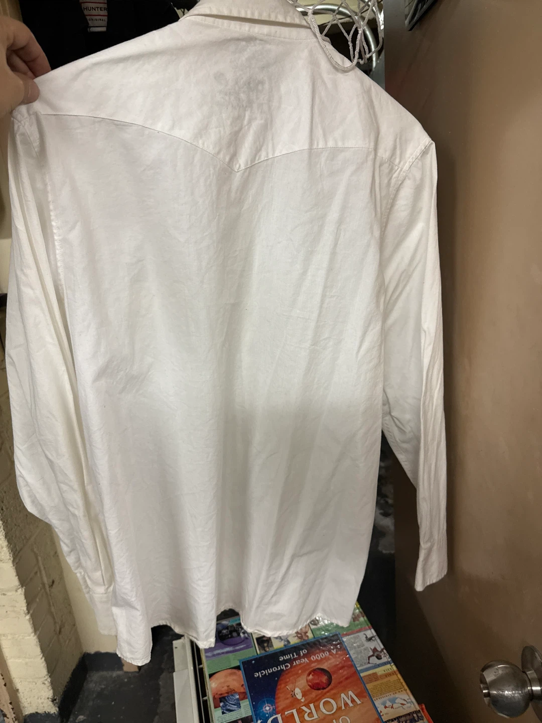 Old Navy White Western Shirt - Size L - photo 3