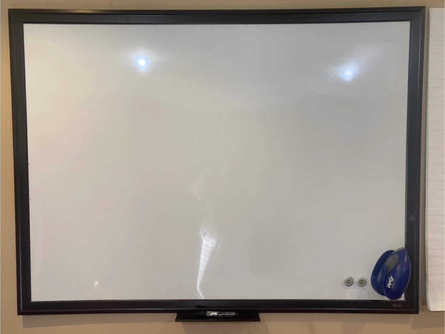 Whiteboard with Marker and Eraser