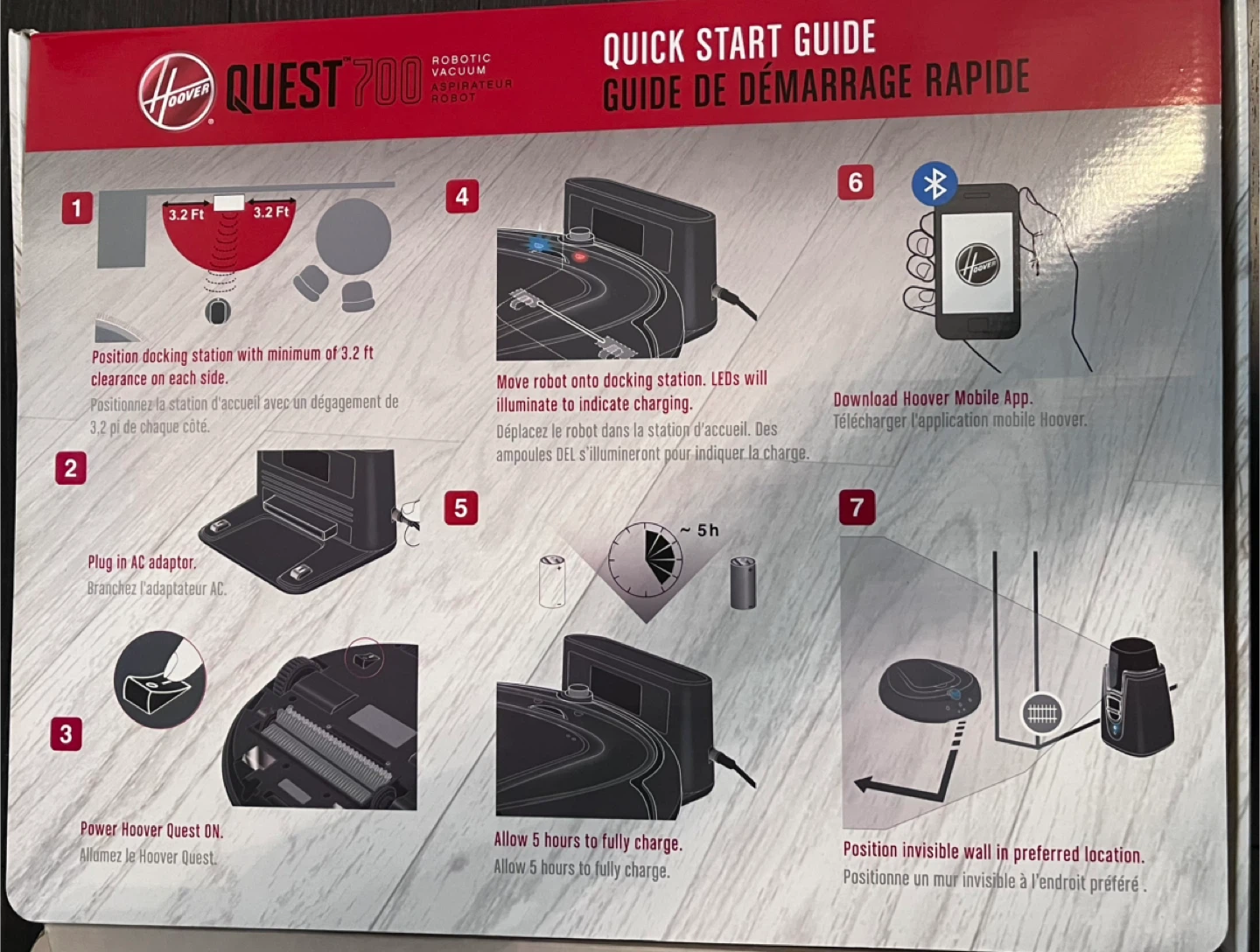 Used Hoover Quest 700 robotic Vacuum (Need battery) - photo 3