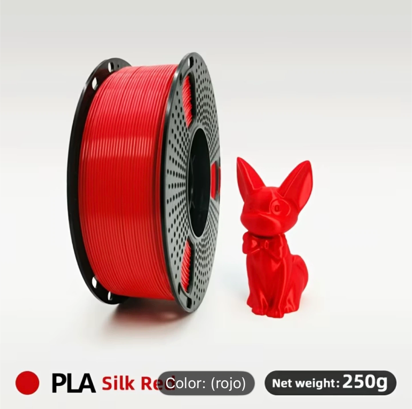 PLA Silk 3D Printer Filament, 250g - photo 3