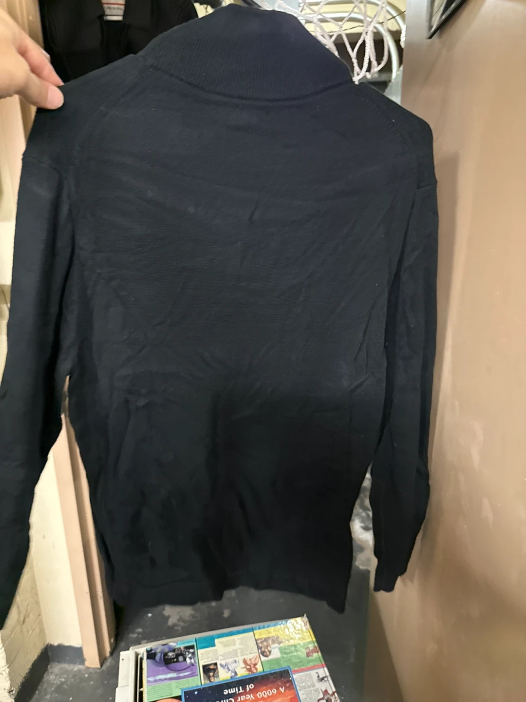 J.Crew 1/4 Zip Pullover - Black - Size L - photo 3