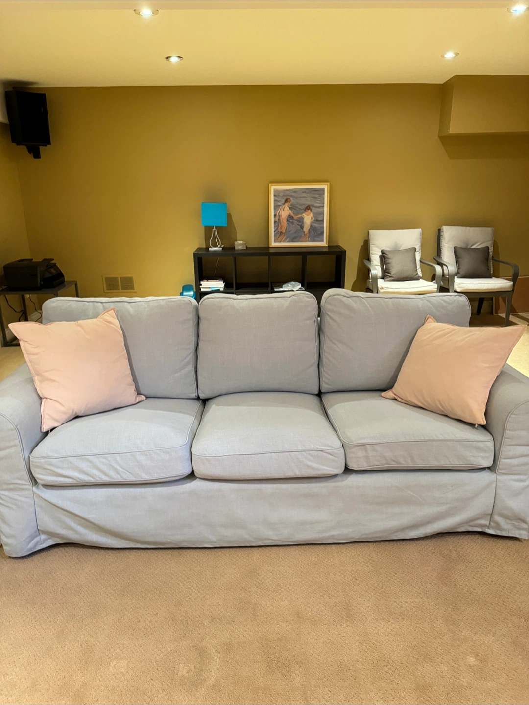 IKEA Ektorp 3-Seat Sofa - Light Blue - photo 5