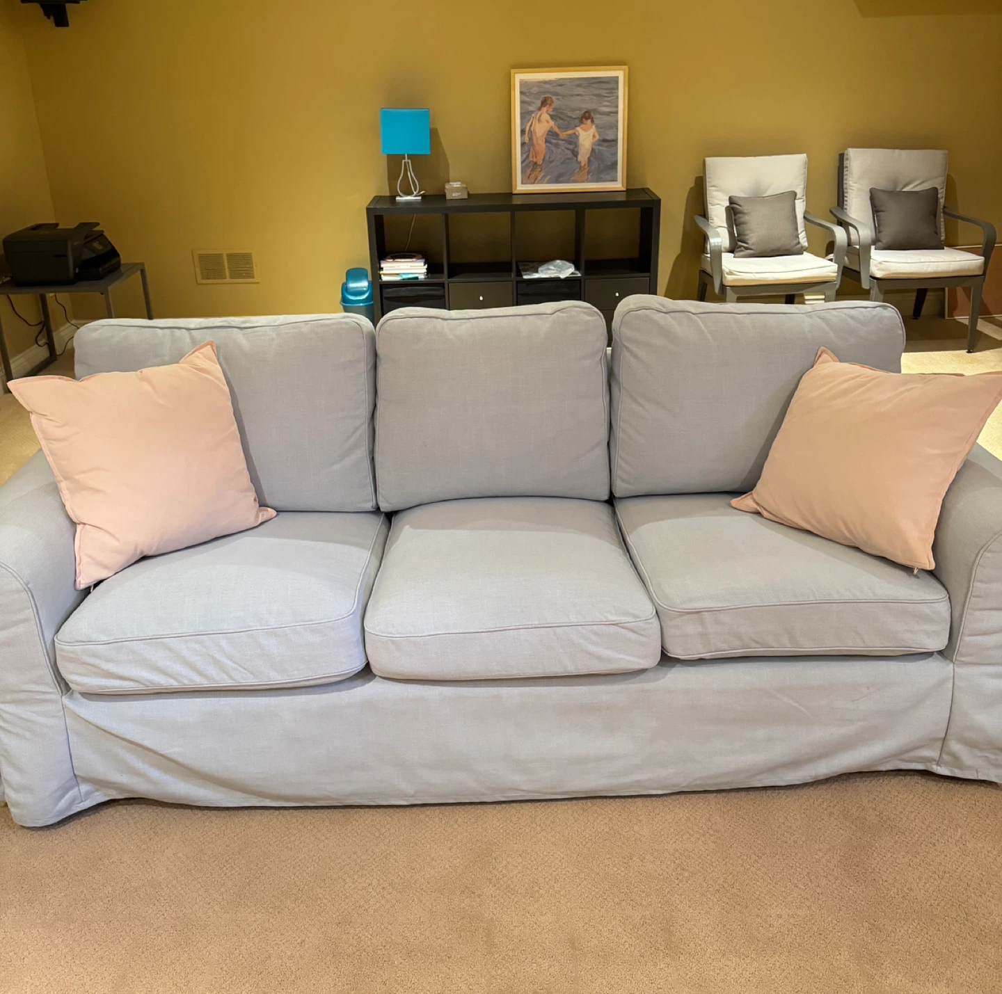 IKEA Ektorp 3-Seat Sofa - Light Blue