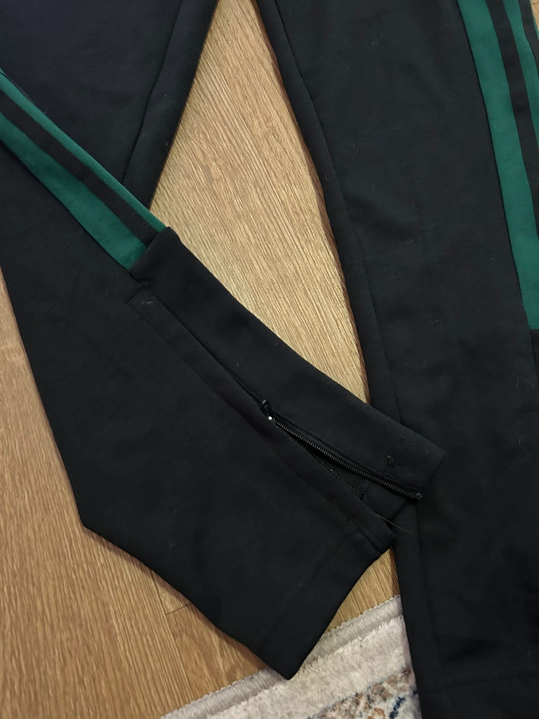 New Adidas Tiro Black/Green Pants Size M - photo 2