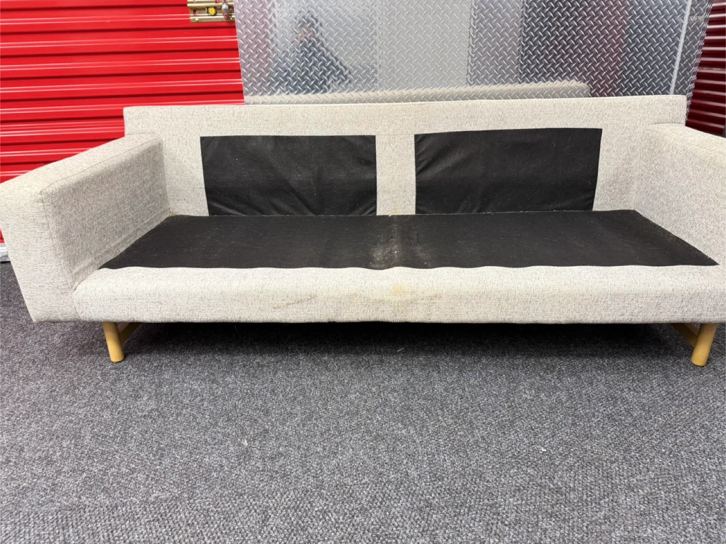 Beige Sofa Couch - photo 3