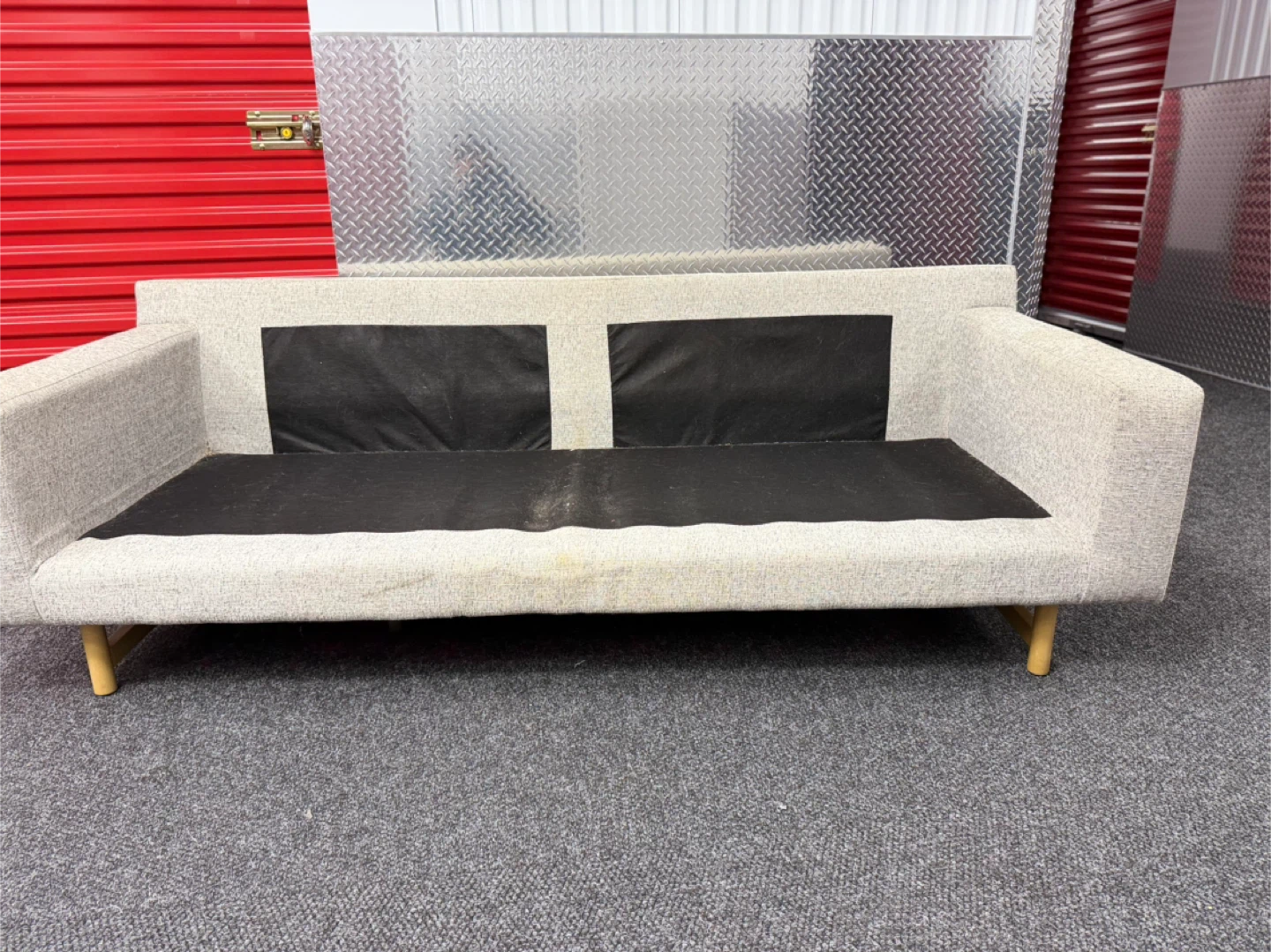 Beige Sofa Couch - photo 4