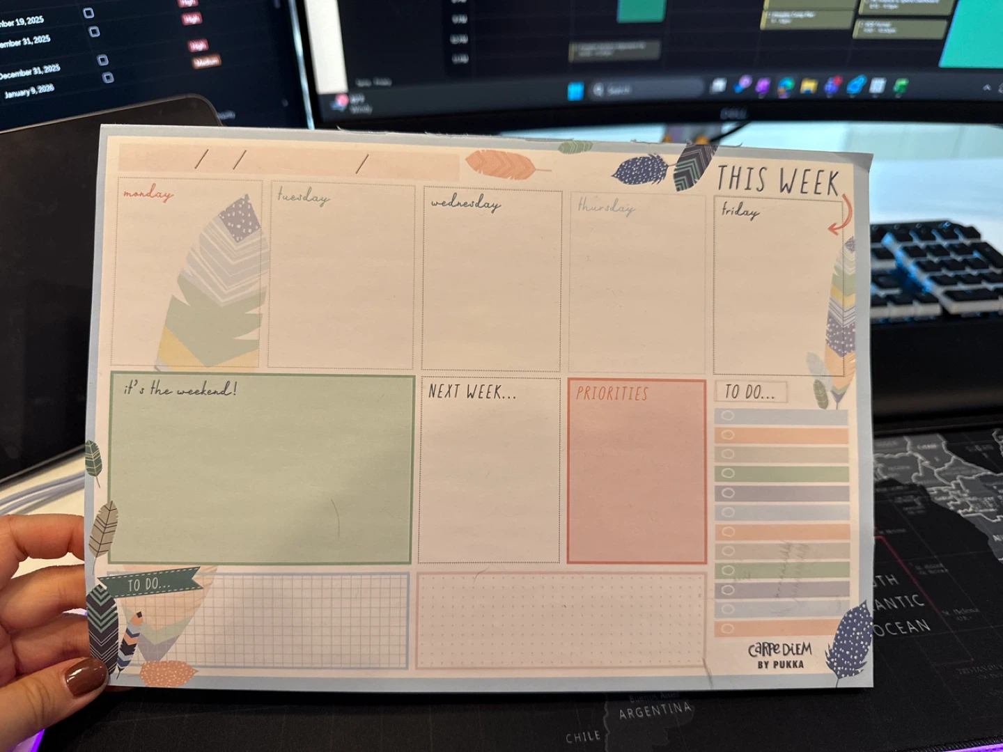 Carpe Diem Weekly Planner by Pukka