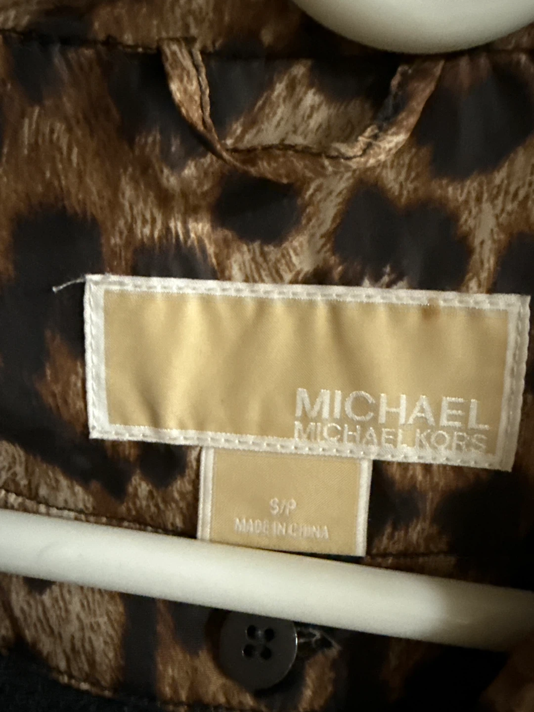 Michael Kors Leopard Print Coat - Size S - photo 2
