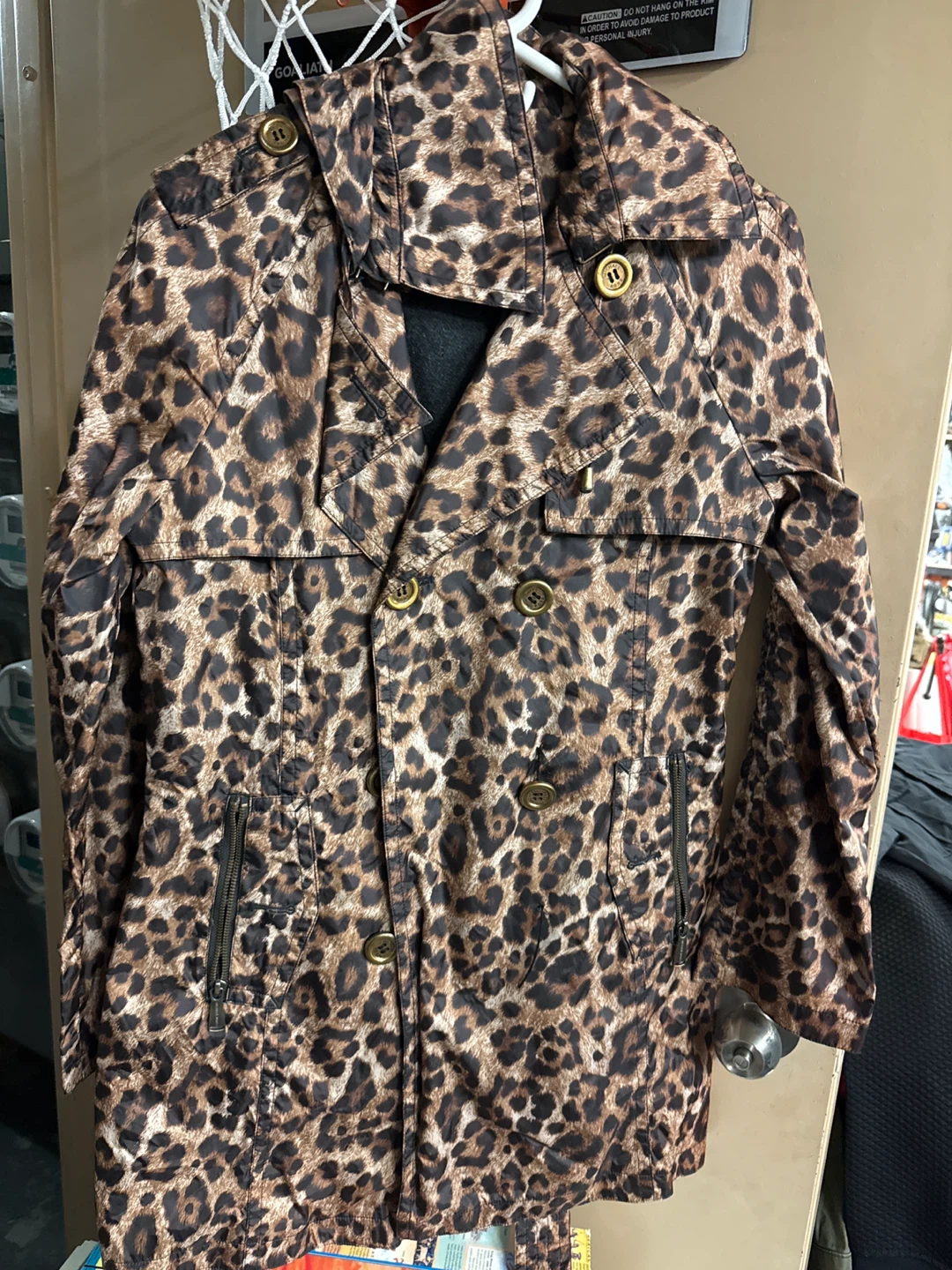 Michael Kors Leopard Print Coat - Size S
