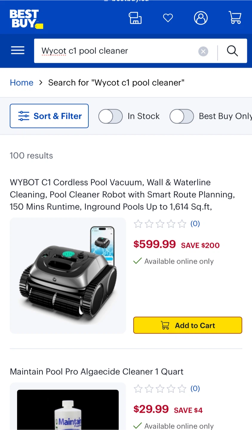 Wybot c1 robotic pool cleaner - photo 4