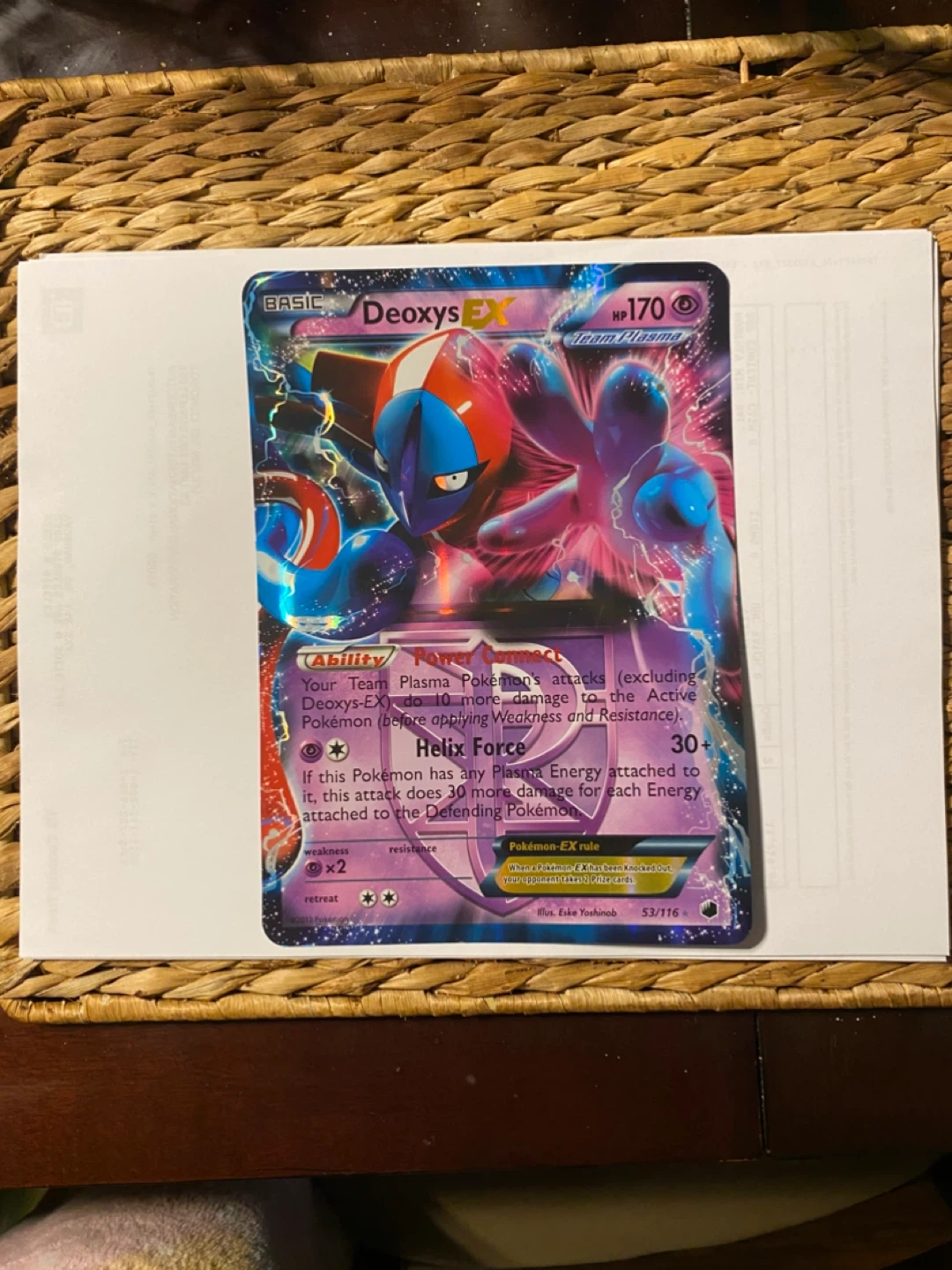 Deoxys EX Pokemon Card