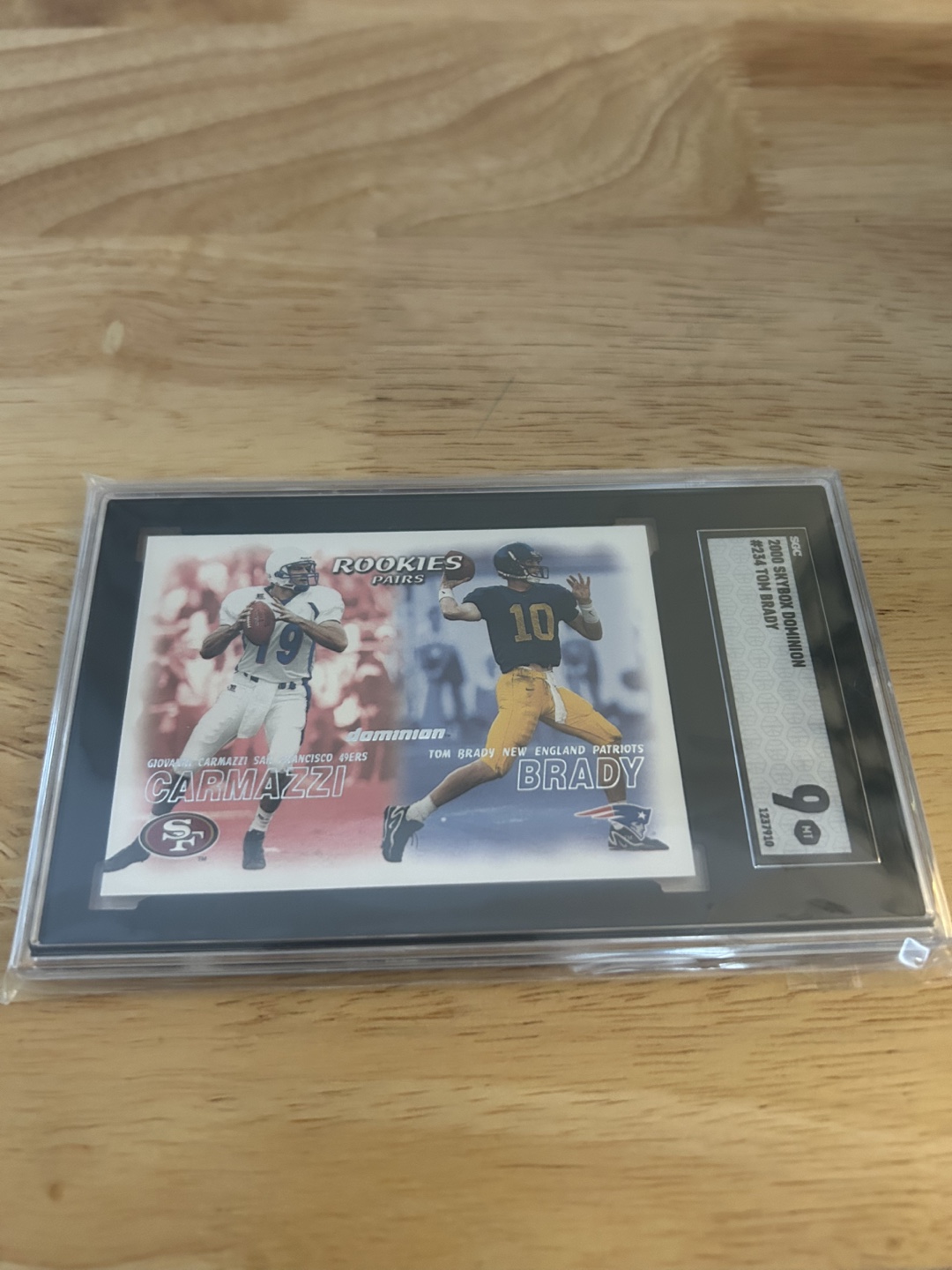 2000 Skybox Dominion Tom Brady Rookie Card - photo 2