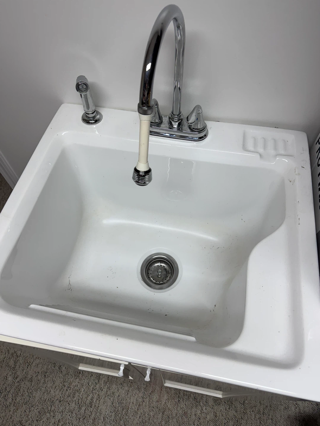 Laundry Sink with Cabinet