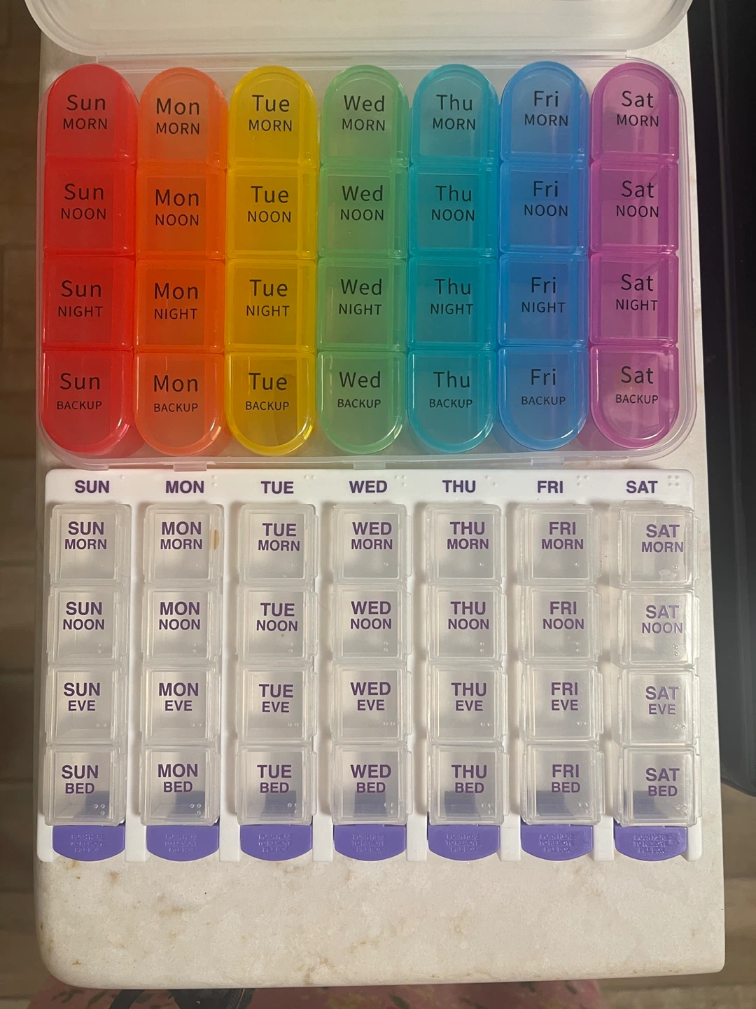 Two large Pill Organizers