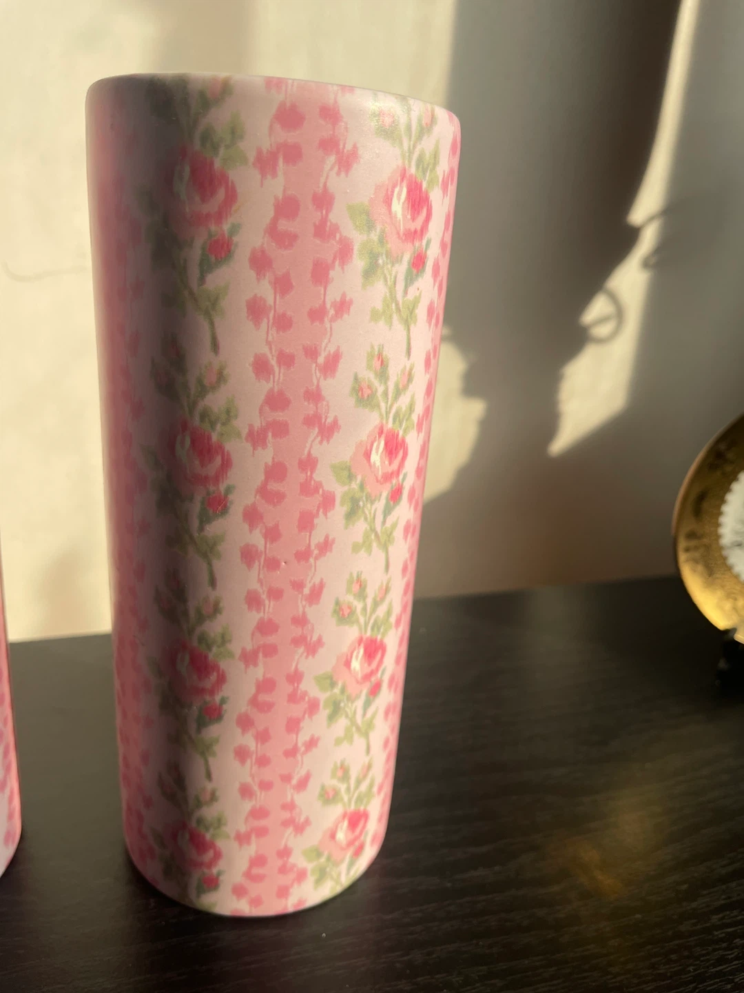 Floral Tumbler - Pink & White