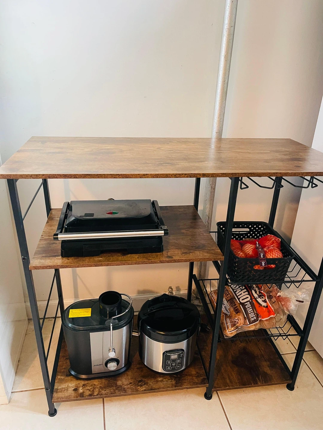 Rustic Brown Kitchen Baker's Rack( Moving Out)