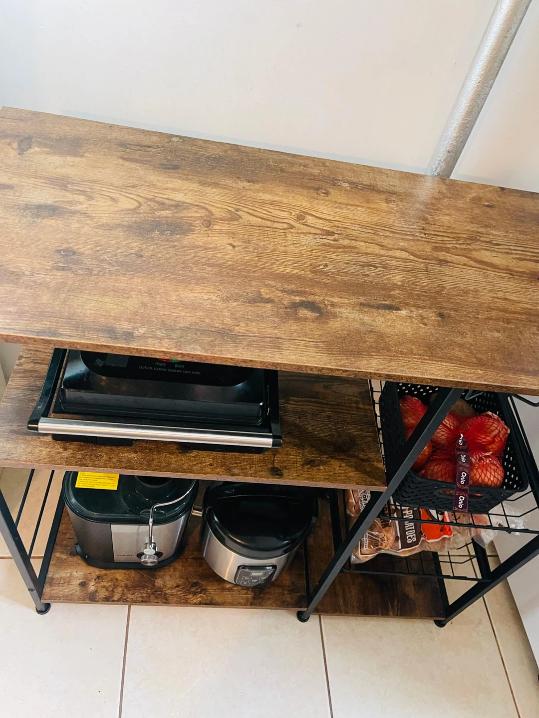 Rustic Brown Kitchen Baker's Rack( Moving Out) - photo 2