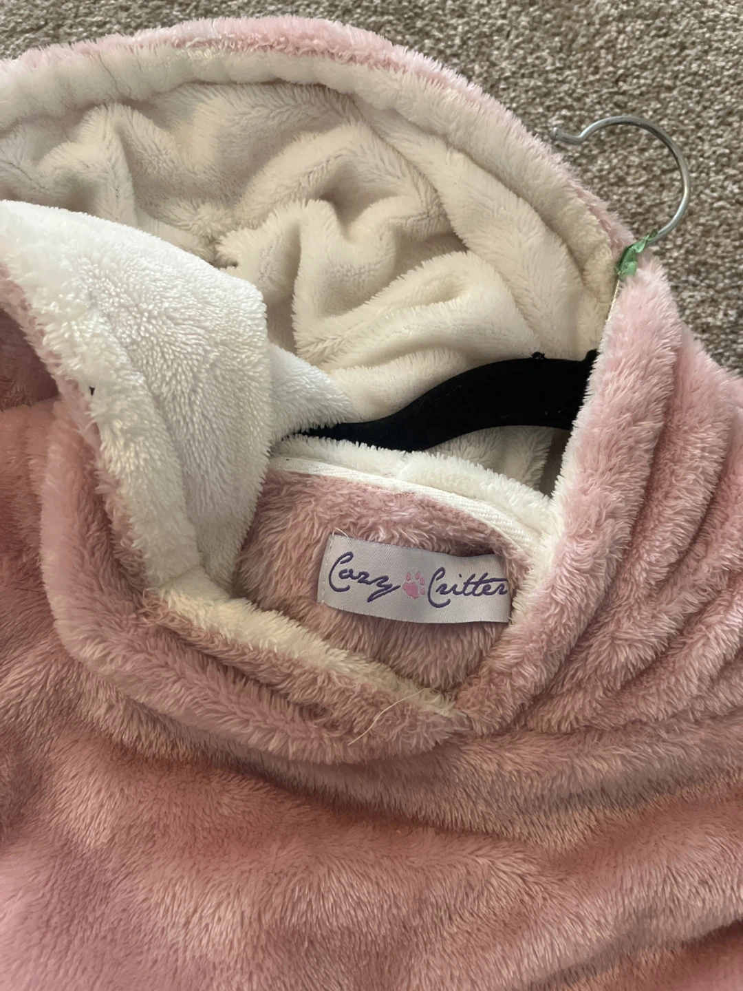 Cozy Critter Pink Hooded Blanket - photo 4