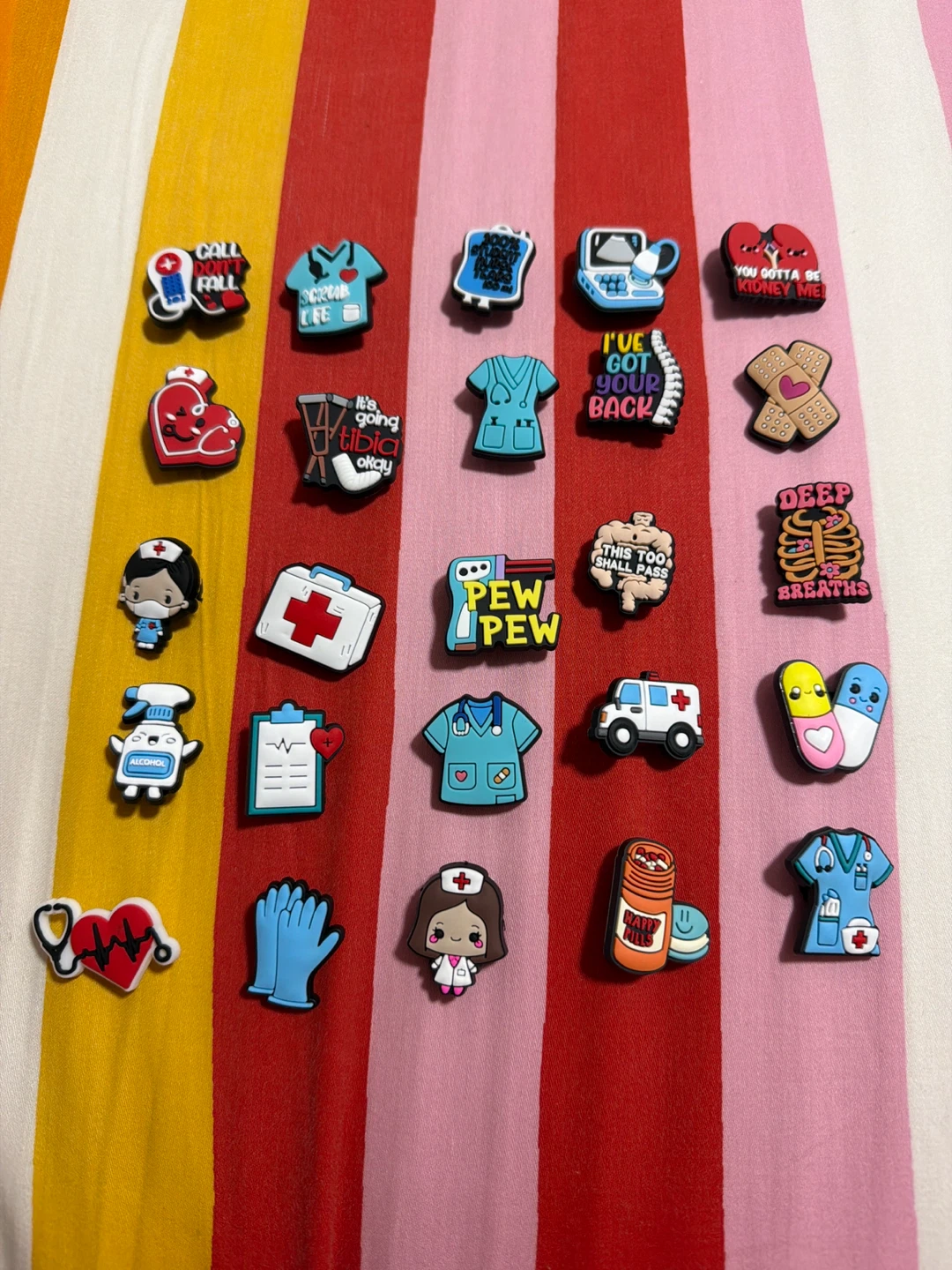 Crocs Charms for Medical Professionals  10pcs 5cad