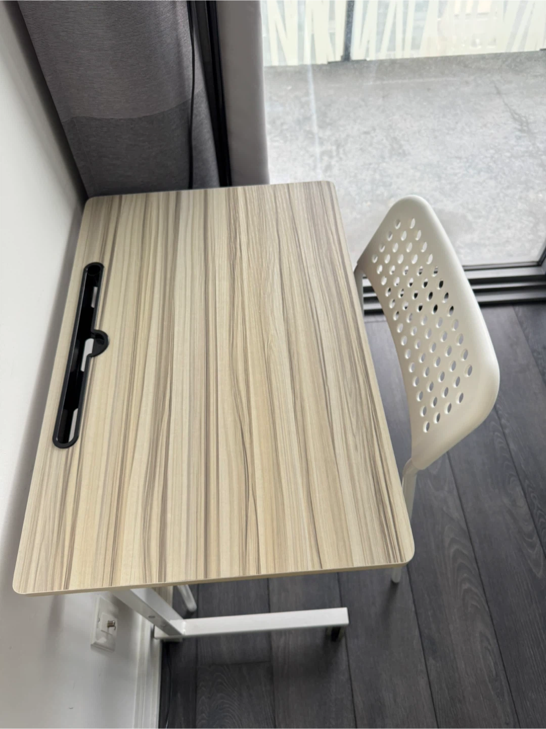 Adjustable Rolling Desk with Chair - photo 2
