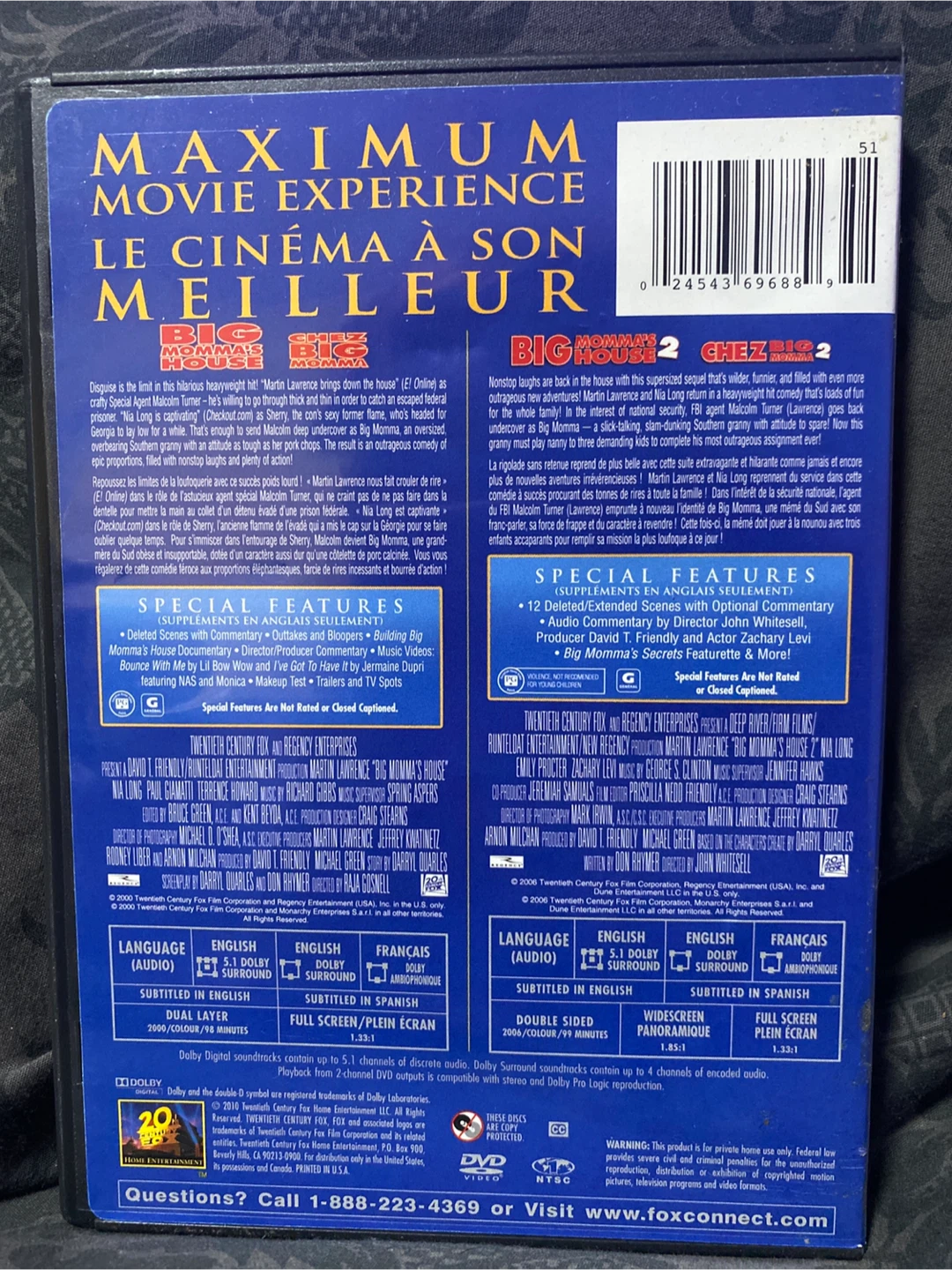 Big Momma's House Double Feature 2-DVD Set - photo 2