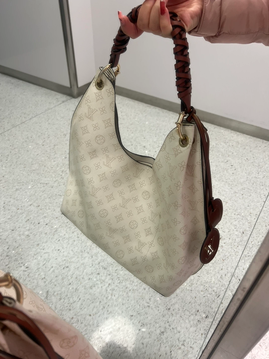 Louis Vuitton Cream Hobo Bag