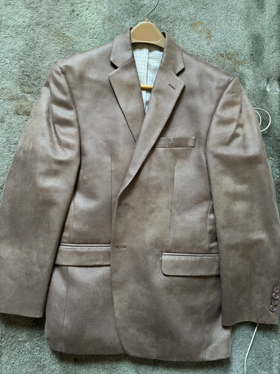 Men Suede - Lauren Ralph Lauren Brown Blazer - Size 38S