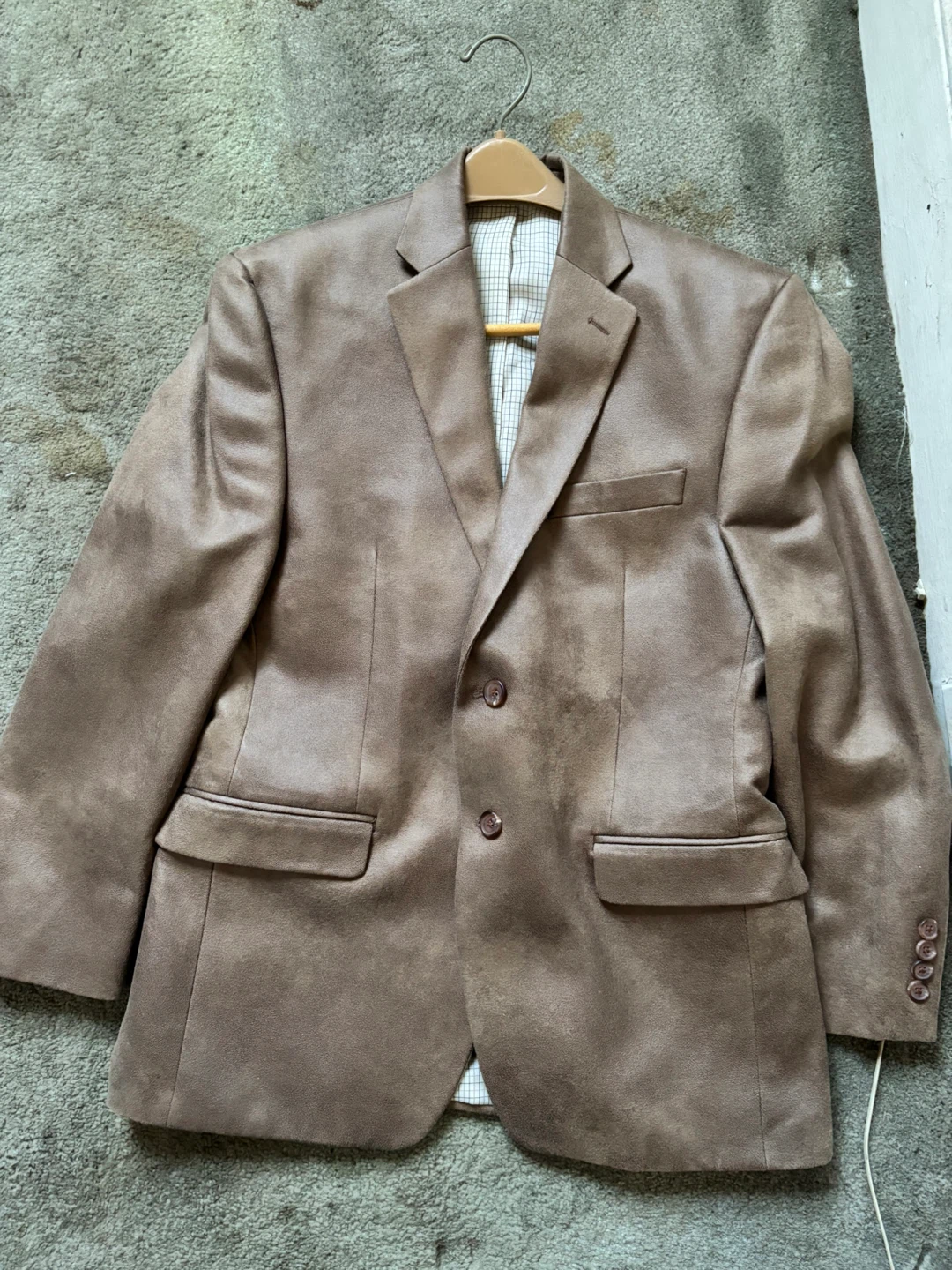 Men Suede - Lauren Ralph Lauren Brown Blazer - Size 38S - photo 5