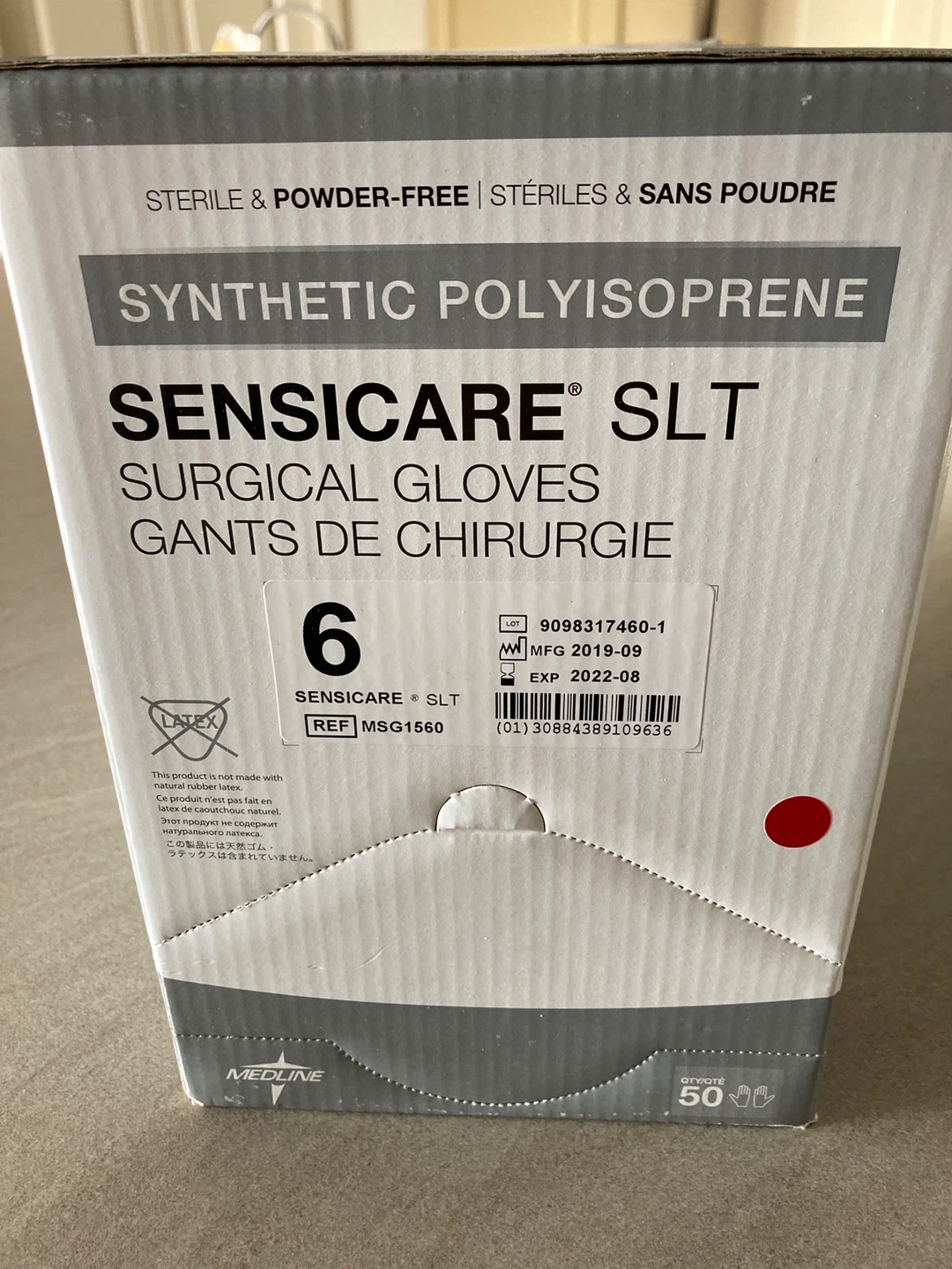 Sensicare SLT Surgical Gloves (Size 6) - 50 Pairs