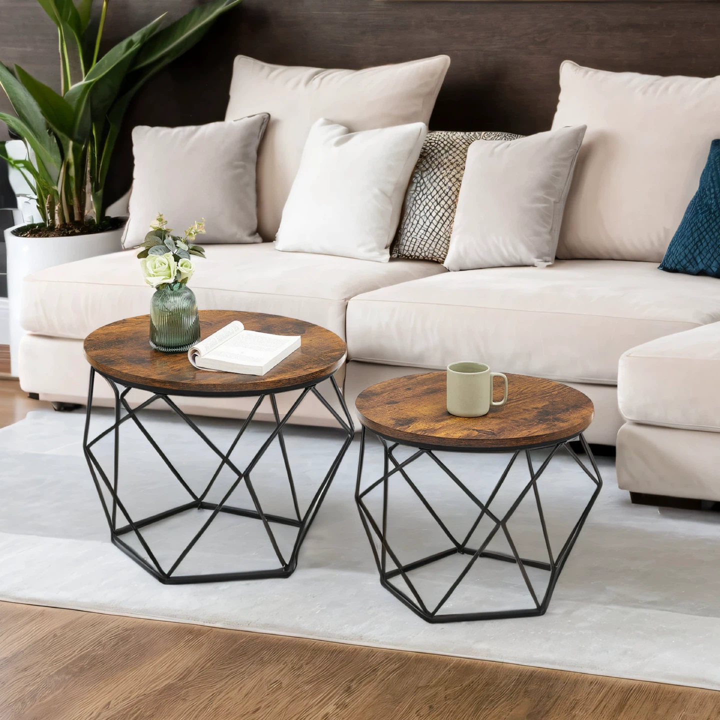 Keema Frame 2-Piece Coffee Table Set