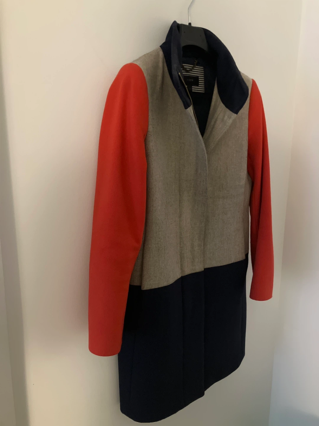J.Crew Colour Block Wool Coat - Size 6 - photo 3