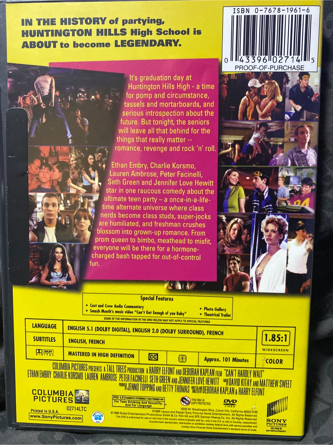 Can't Hardly Wait DVD - photo 2